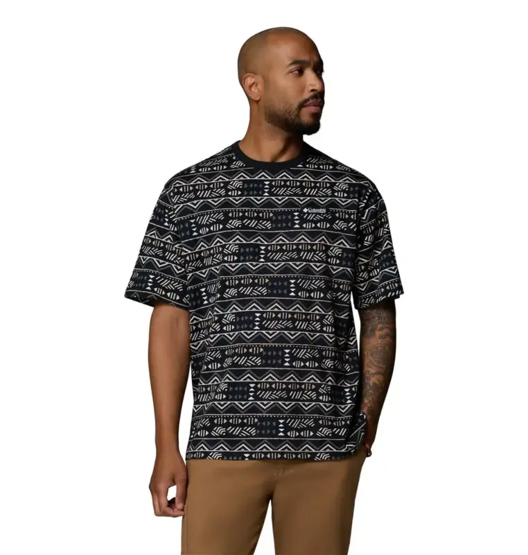 Taniej Koszulka bawełniana męska Columbia CSC™ Heavyweight Printed Tee - Black
