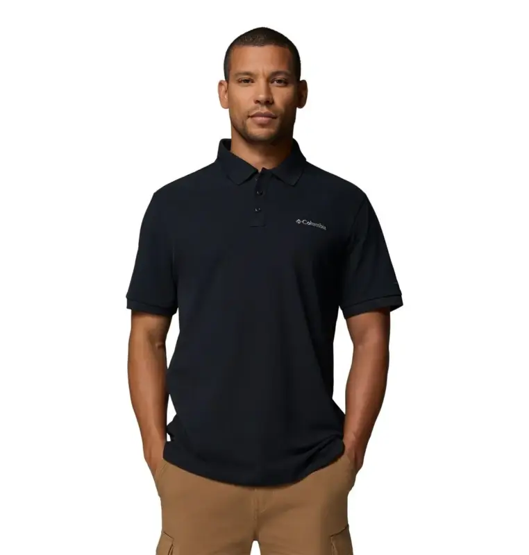 Koszulka szybkoschnąca męska Columbia Carter Ridge™ Pique Polo - Black Super okazja