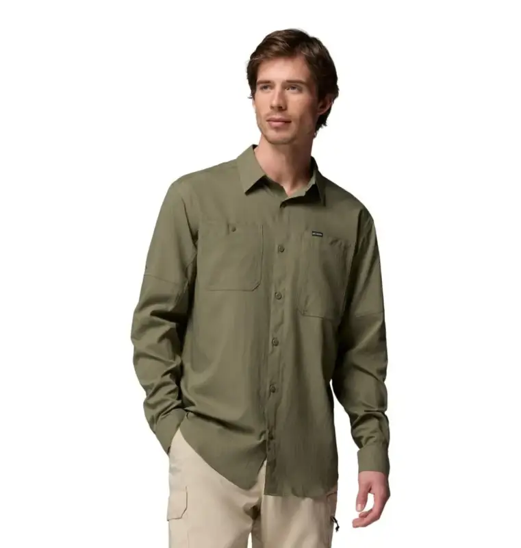 Oferta czasowa Koszula szybkoschnąca męska Columbia Silver Ridge™ Utility II LS Shirt - Stone Green