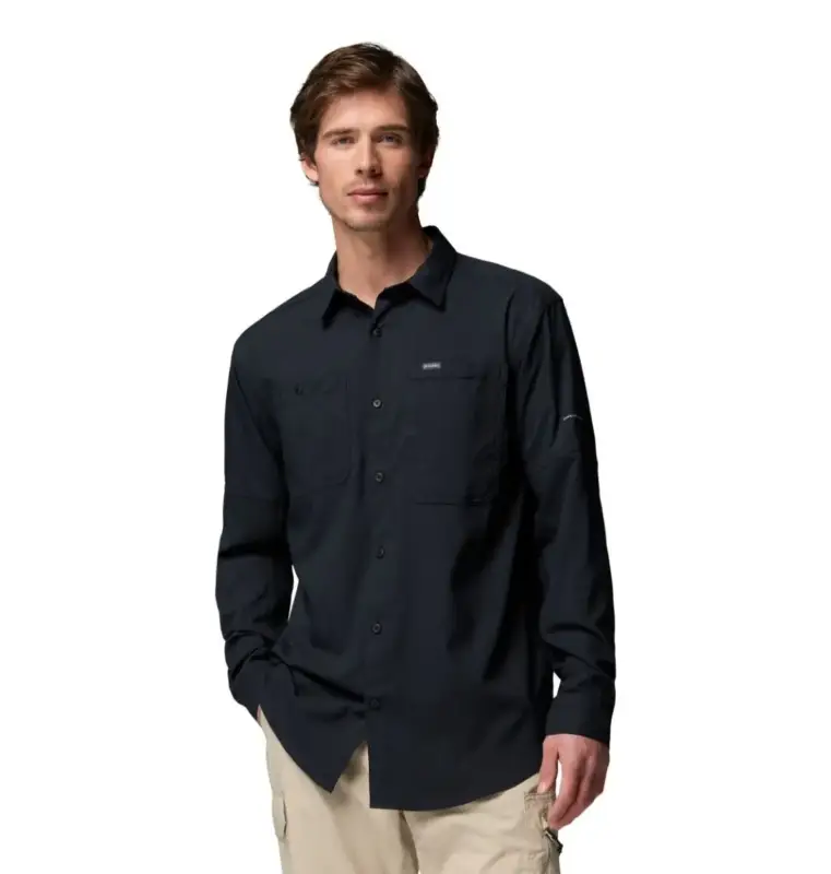 Koszula szybkoschnąca męska Columbia Silver Ridge™ Utility II LS Shirt - Black Dostępne od ręki