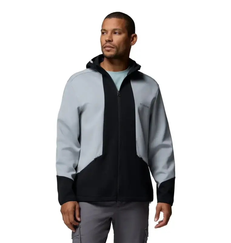 Bluza bawełniana męska Columbia Tech™ Spacer Knit Hoodie - Columbia Grey Sprawdź teraz
