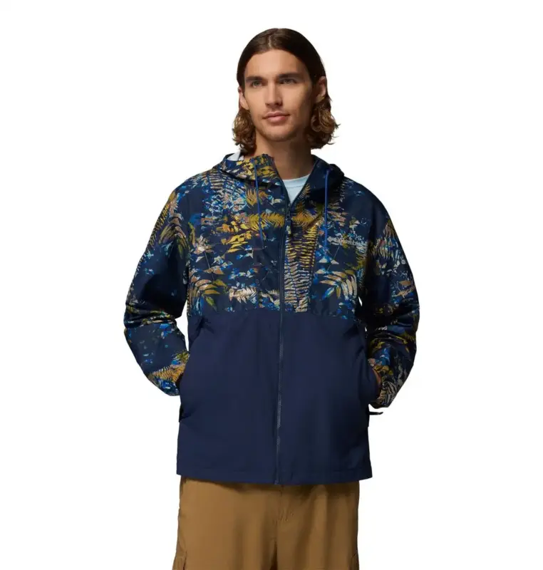 Wiatrówka męska Columbia Spire Valley™ Novelty Windbreaker - Mountain Blue Hit sprzedaży