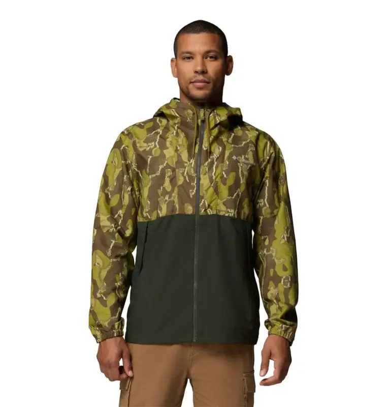 Szybka wysyłka Wiatrówka męska Columbia Spire Valley™ Novelty Windbreaker - Mossy Green
