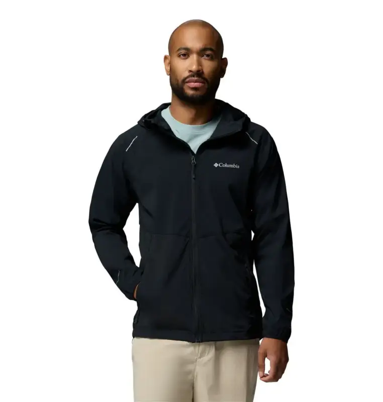 Wiatrówka męska Columbia Tech™ II Wind Full Zip - Black Oferta limitowana