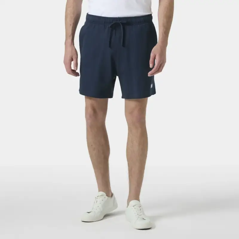 Spodenki bawełniane męskie Helly Hansen Terry Loop 6” Shorts - Navy Wyprzedaż