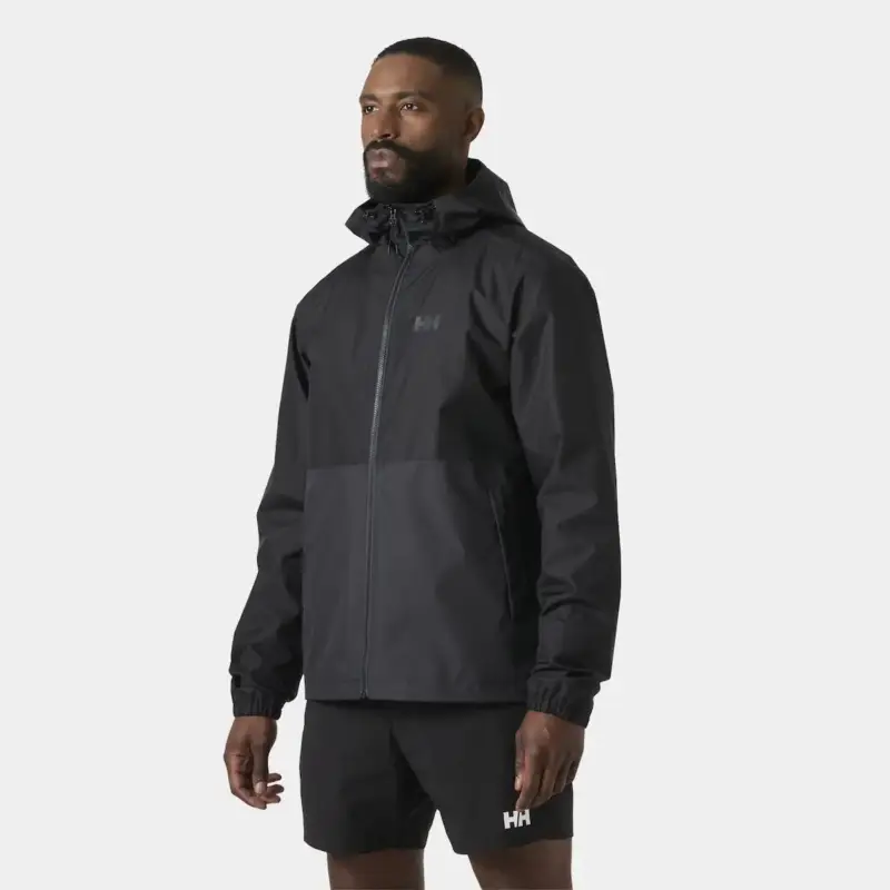 Kurtka membranowa męska Helly Hansen Hilo Rain Jacket - Black Zniżka