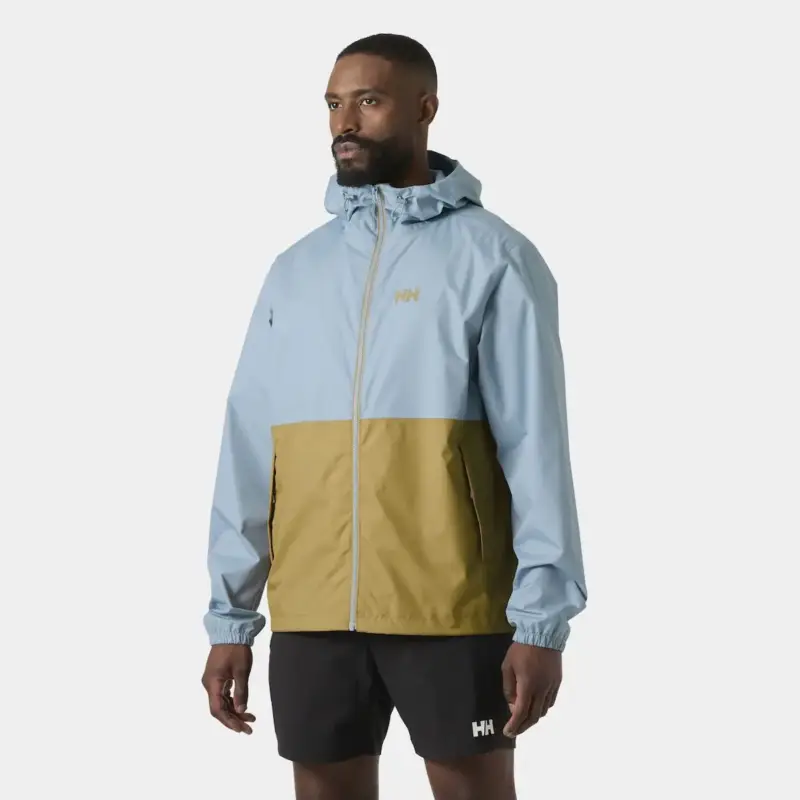 Sprawdź teraz Kurtka membranowa męska Helly Hansen Hilo Rain Jacket - Windy Blue
