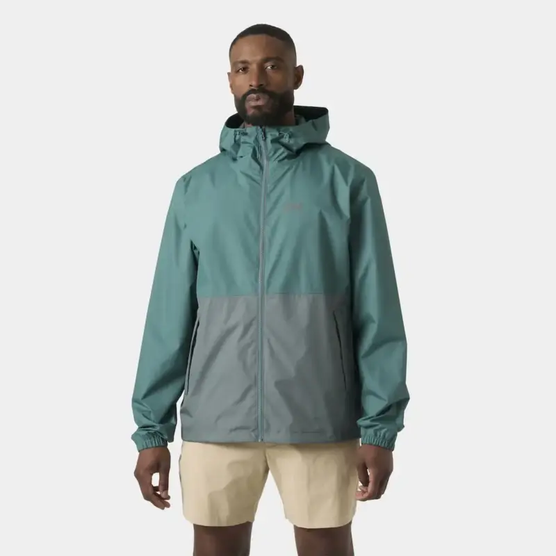 Kurtka membranowa męska Helly Hansen Hilo Rain Jacket - Opal Green Darmowy zwrot