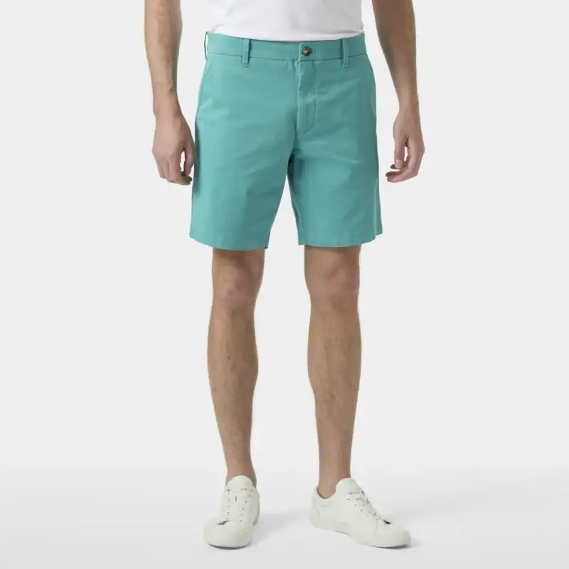 Spodenki bawełniane męskie Helly Hansen Bryggen Chino Shorts - Dark Mint Dostępne od ręki