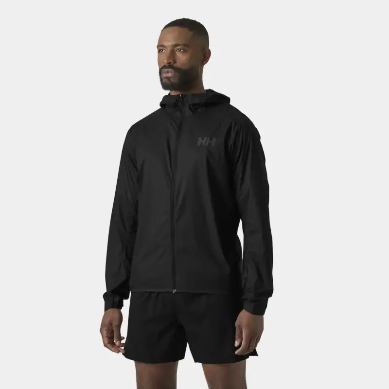 Niska cena Kurtka przeciwwiatrowa męska Helly Hansen Trail Windbreaker Jacket - Black