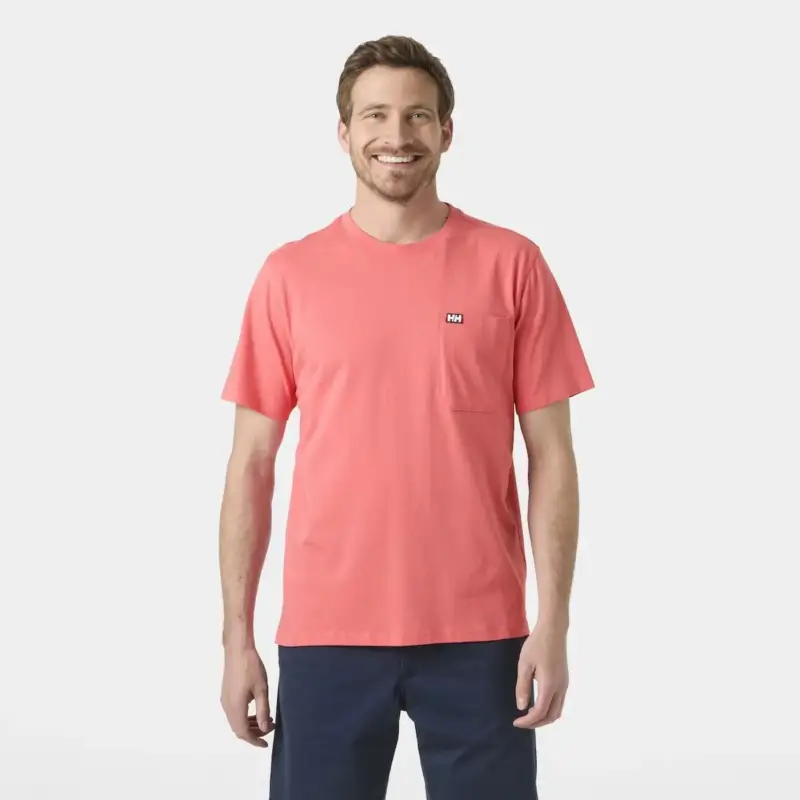 Nowy Koszulka bawełniana męska Helly Hansen Hudson T-Shirt - Nantucket Red