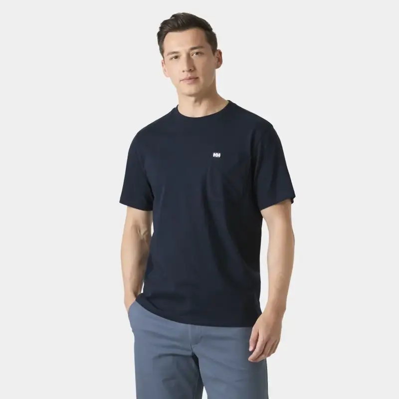 Dodaj do koszyka Koszulka bawełniana męska Helly Hansen Hudson T-Shirt - Navy