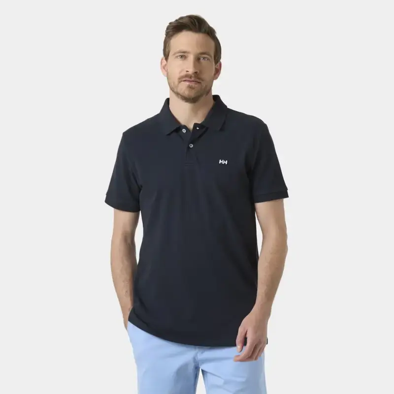 Koszulka bawełniana męska Helly Hansen Hudson Polo - Navy Ograniczona ilość