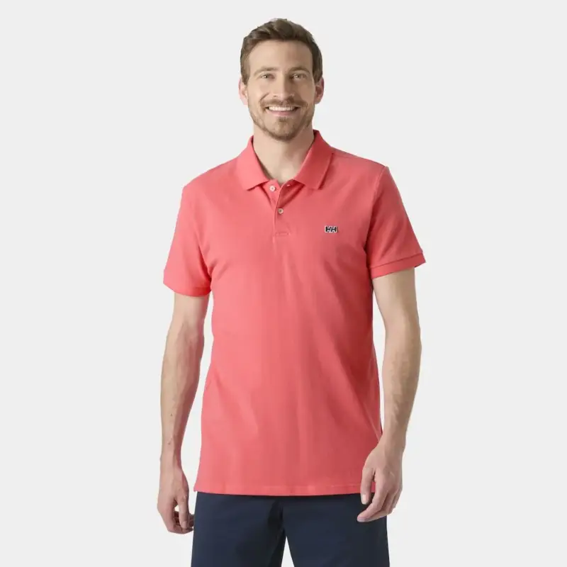 Koszulka bawełniana męska Helly Hansen Hudson Polo - Nantucket Red Kup teraz