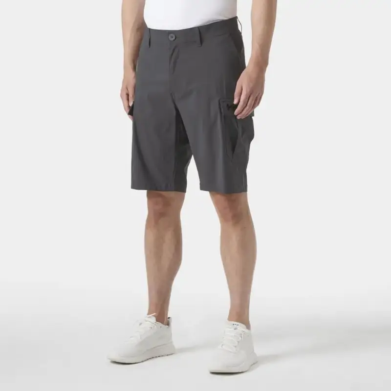 Spodenki szybkoschnące męskie Helly Hansen HH QD Cargo Shorts 11" - Ebony Bezpieczne zakupy