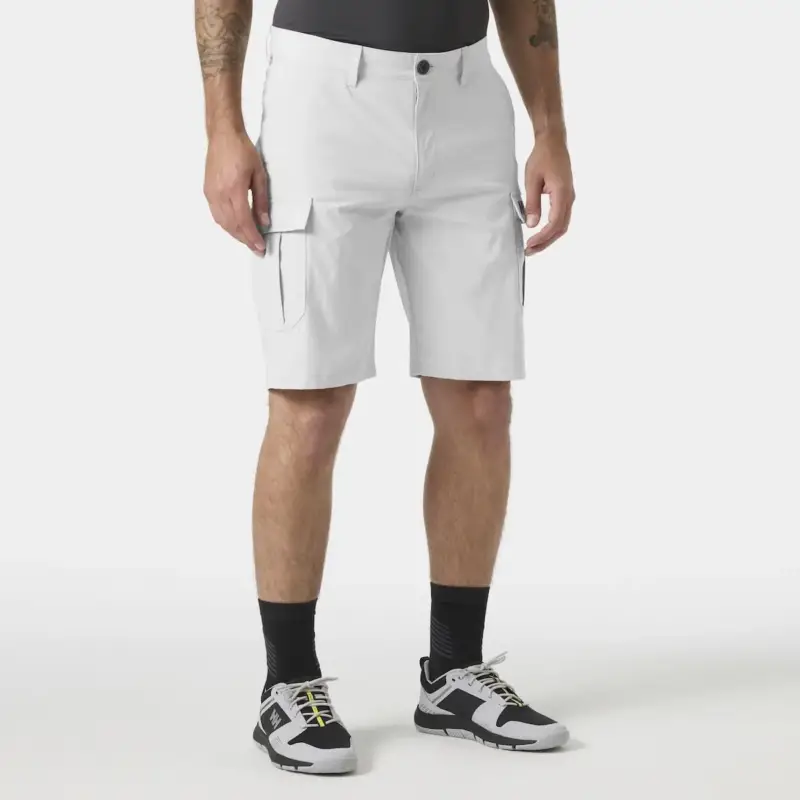 Cena promocyjna Spodenki szybkoschnące męskie Helly Hansen HH QD Cargo Shorts 11" - Grey Fog