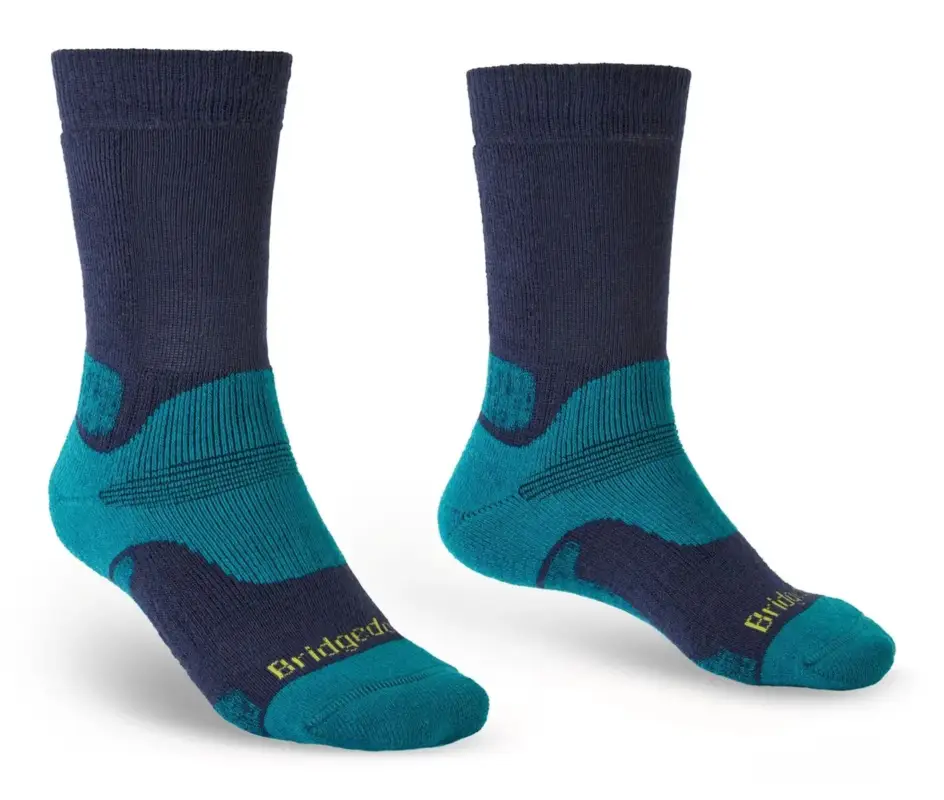 Skarpety męskie Bridgedale Midweight Merino Performance Boot Original - Pertol/Navy Tylko dziś