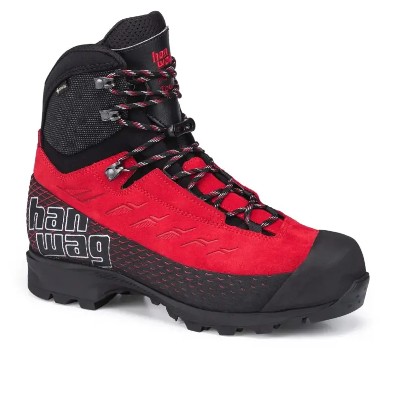 Buty wysokogórskie męskie Hanwag Ferrata Tour GTX - Red/Black Obniżka ceny