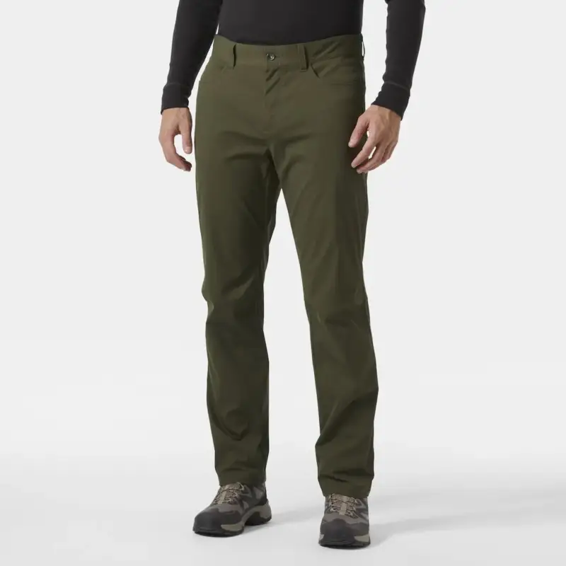 Spodnie turystyczne męskie Helly Hansen Holmen 5 Pocket Pants - Utility Green Zniżka