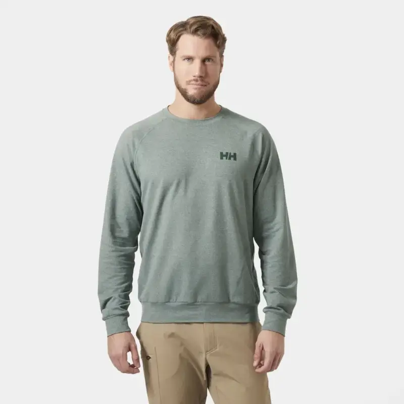 Bluza szybkoschnąca męska Helly Hansen Tyri Knit Crew Neck - Jungle Green Darmowy zwrot
