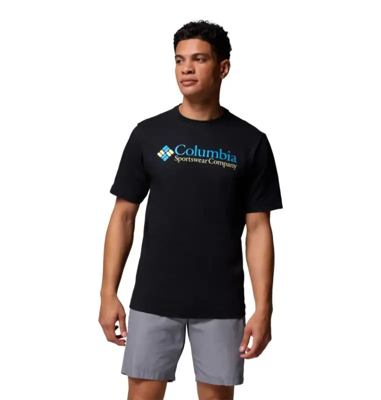 Wybór klientów T-shirt bawełniany męski Columbia Csc Basic Logo™ SS Shirt - Black, Csc