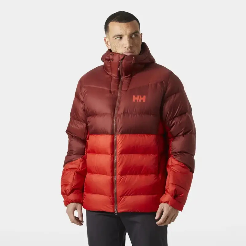 Kurtka puchowa męska Helly Hansen Glacier Down Jacket - Alert Red Cena promocyjna