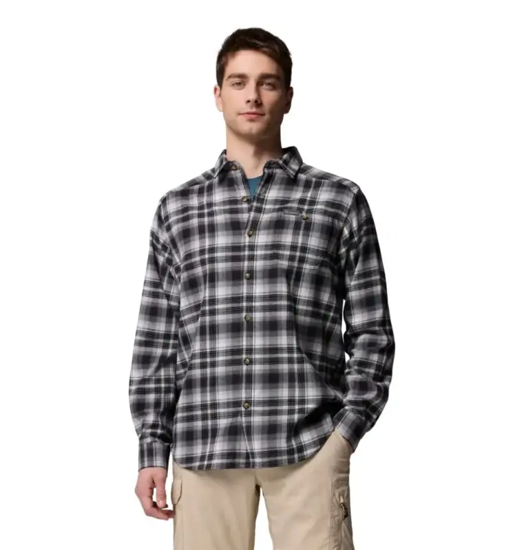 Koszula bawełniana męska Columbia Cornell Woods™ Flannel L/S Shirt - Black Backland Tani