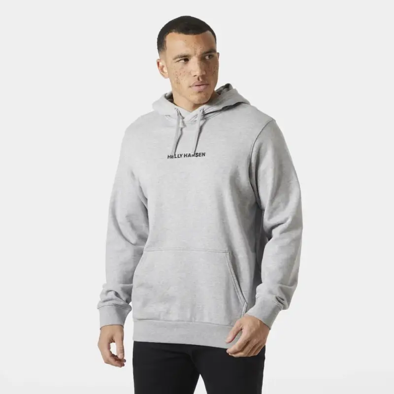 Wyprzedaż Bluza bawełniana męska Helly Hansen Core Hoodie - Grey Melange