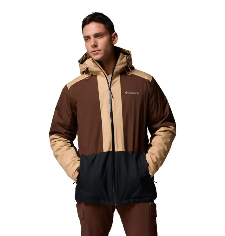 Ostatnie sztuki Kurtka ocieplana z membraną męska Columbia Point Park™ II Insulated Jacket - Black, Tobacco