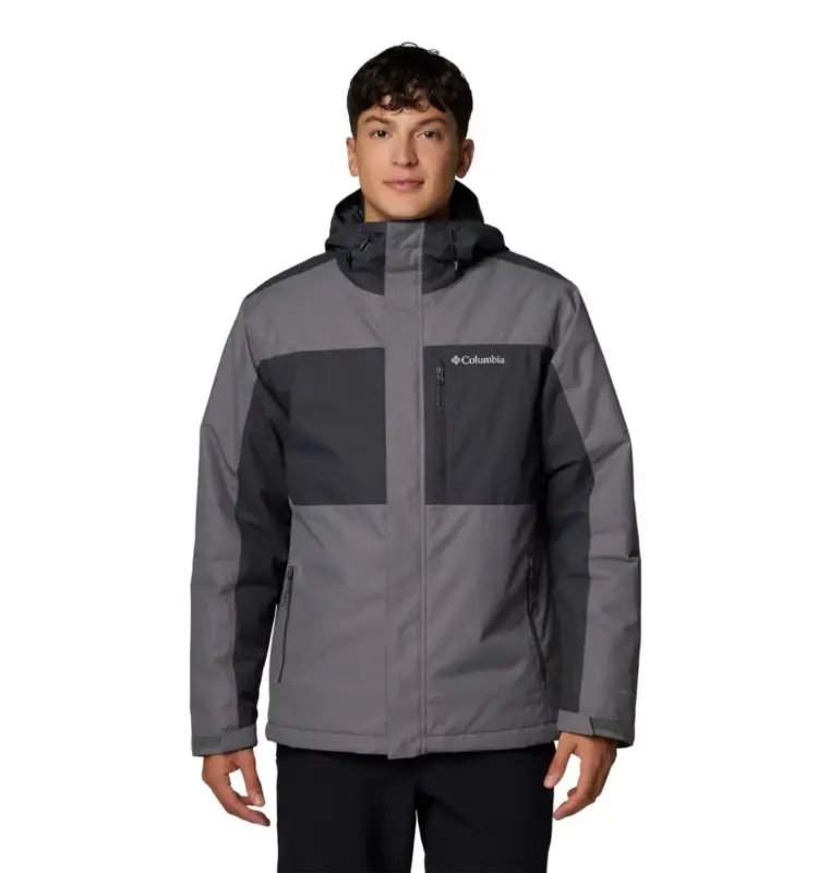 Oferta czasowa Kurtka ocieplana z membraną męska Columbia Tipton Peak™ III Insulated Jacket - City Grey, Shark