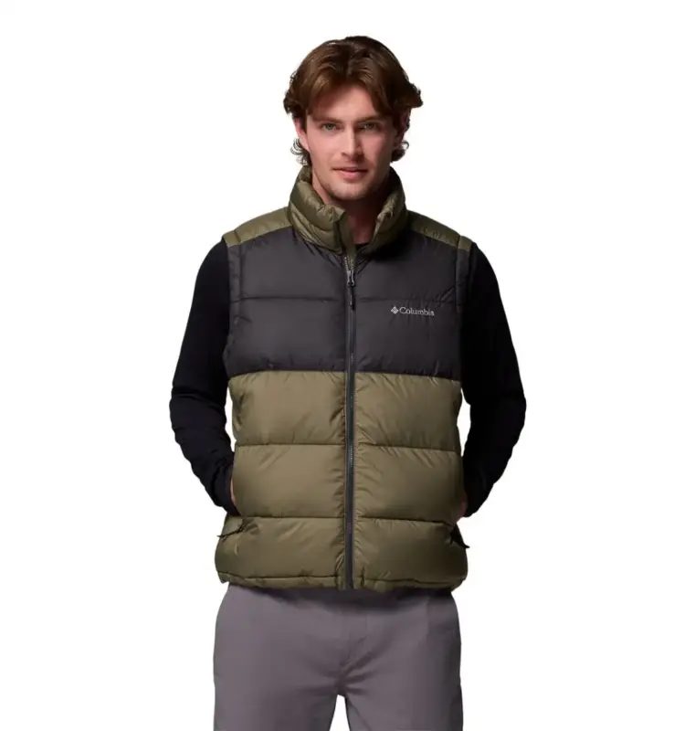 Najlepsza cena Kamizelka ocieplana męska Columbia Pike Lake™ II Vest - Stone Green, Shark