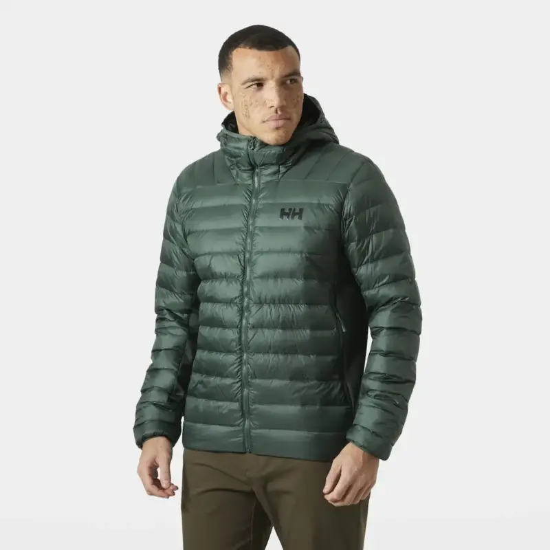 Kurtka puchowa męska Helly Hansen Verglas Down Hybrid Hood 2.0 - Jungle Green Hit sprzedaży