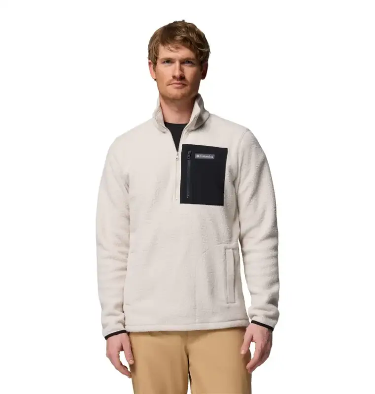 Rabat Polar męski Columbia Jasper Ridge™ Pebbled Half Zip Fleece - Dark Stone, Black
