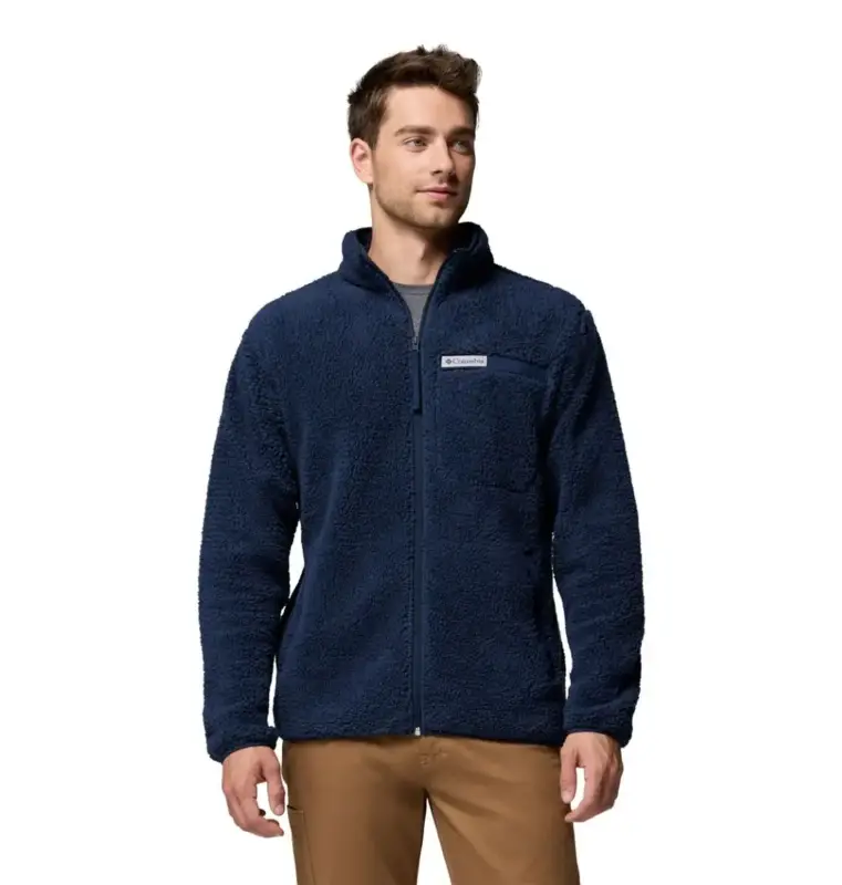 Tylko dziś Polar męski Columbia Rugged Ridge™ High Pile Full Zip - Collegiate Navy