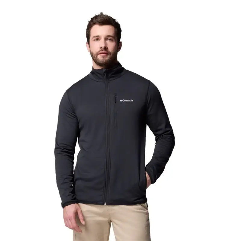 Polar męski Columbia Essential Hike™ Grid Fleece Full Zip - Black Zamów dziś