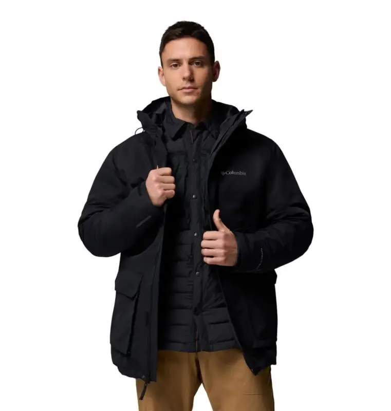 Tani Kurtka 3-w-1 męska Columbia Landroamer™ Shirt Jacket Interchange - Black
