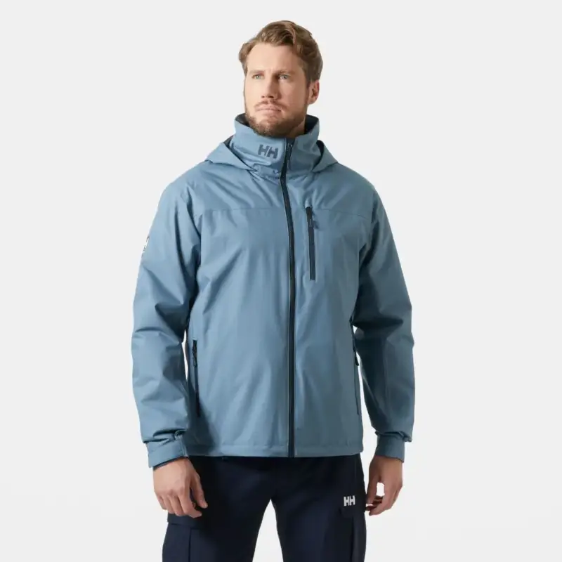 Taniej Kurtka żeglarska męska Helly Hansen Crew Hooded Midlayer Jacket 2 - Washed Navy