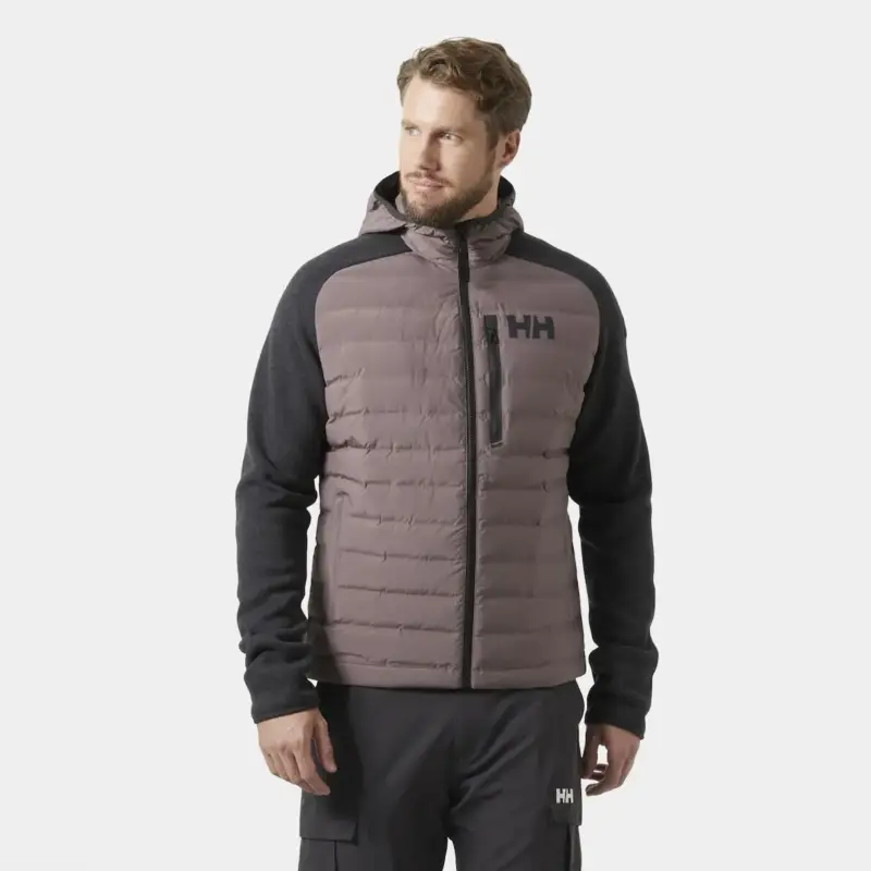 Kurtka ocieplana męska Helly Hansen Arctic Ocean Hybrid Insulator - Sparrow Grey Bezpieczna płatność