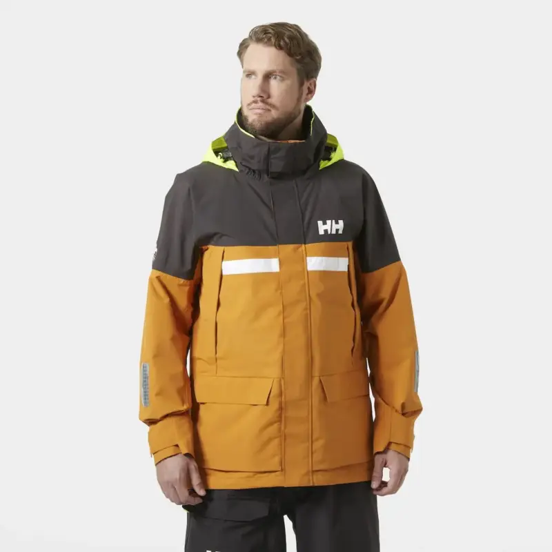 Popularny Sztormiak męski Helly Hansen Pier 4.0 Jacket - Mustard