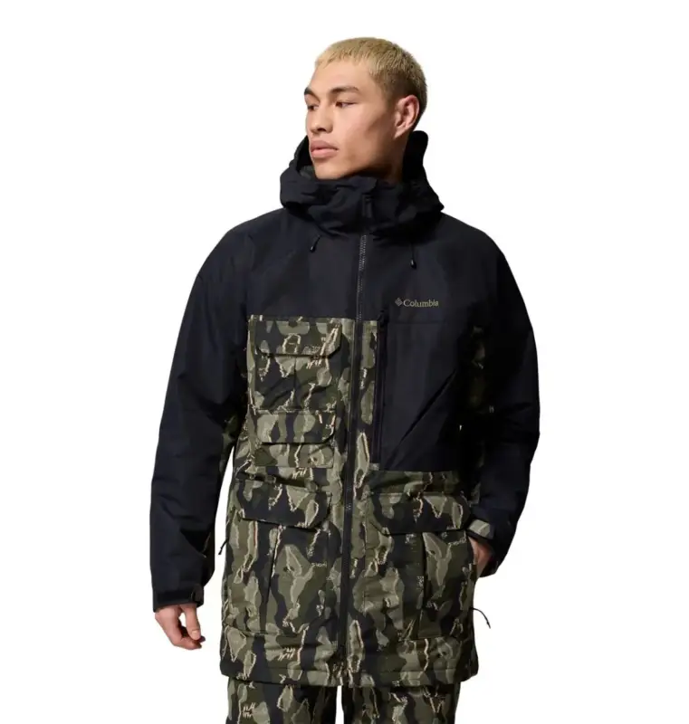 Tylko do końca tygodnia Kurtka narciarska męska Columbia Coreshot™ Printed Jacket - Greenscape Treebark Print