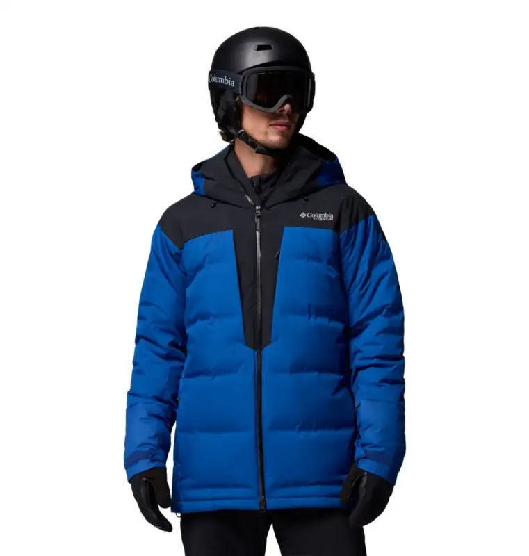 Kurtka narciarska męska Columbia Glacier Ridge™ Down Jacket - Mountain Blue Oferta limitowana