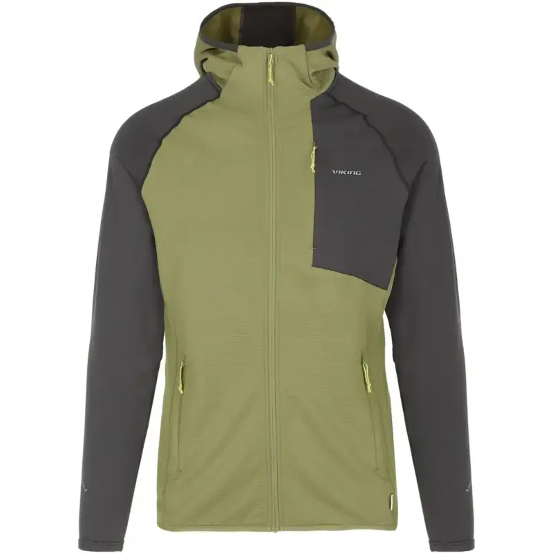Bluza techniczna męska Viking Birger Hoody - Olive/Grey Ograniczona ilość
