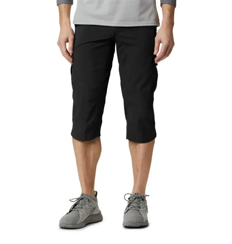 Nie przegap Spodnie z filtrem UV męskie Columbia Silver Ridge™ II Capri - BLACK