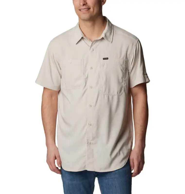 Koszula z filtrem UV męska Columbia Silver Ridge™ Utility Lite S/S Shirt - Dark Stone Darmowy zwrot