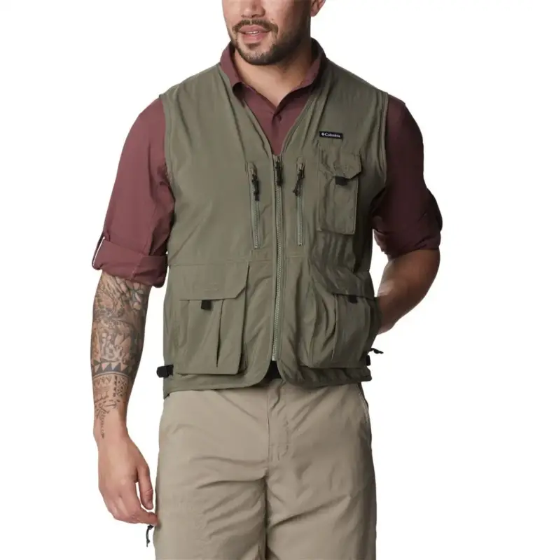 Kamizelka z filtrem UV męska Columbia Silver Ridge™ Utility Vest - Stone Green Promocja