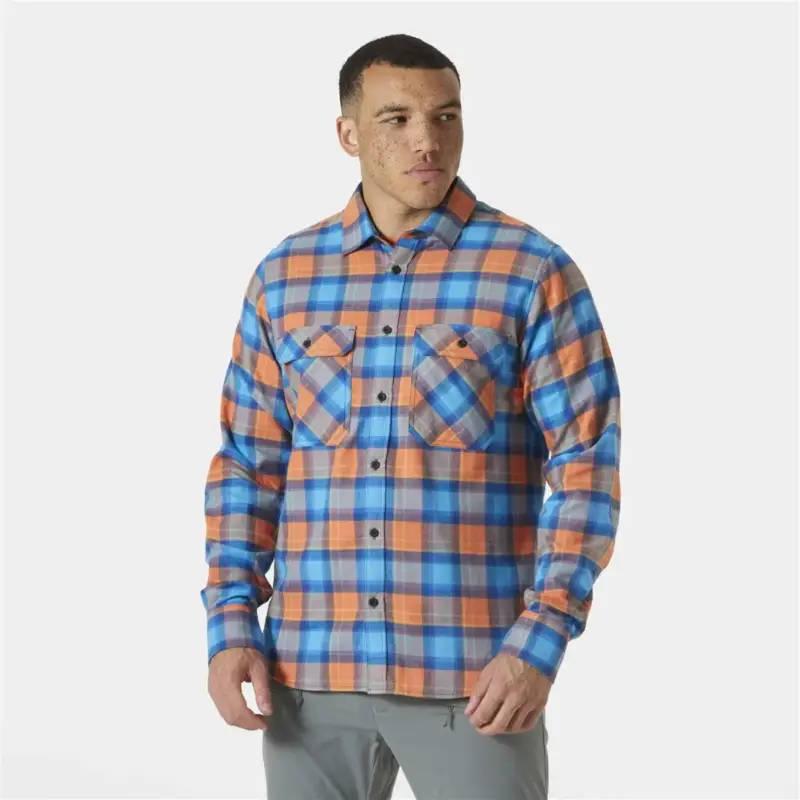 Koszula flanelowa męska Helly Hansen Lokka Organic Flannel LS - Bonfire Kup teraz