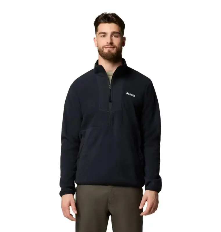 Polar męski Columbia Sequoia Grove™ Half Zip Fleece - BLACK Premium