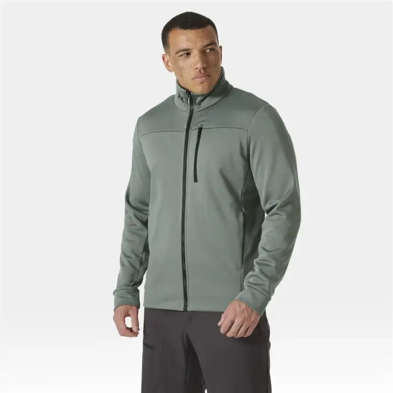 Bluza polarowa męska Helly Hansen Crew Fleece Jacket - Grey Cactus Najlepsza cena