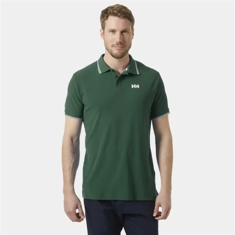 Koszulka szybkoschnąca męska Helly Hansen Kos Polo - Jungle Green Obniżka ceny