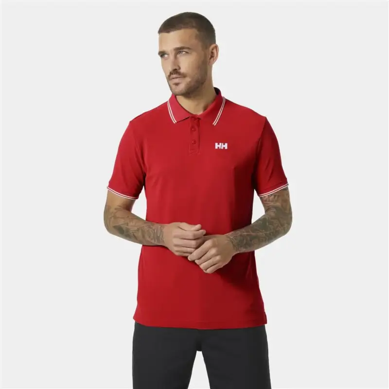 Bezpieczna płatność Koszulka szybkoschnąca męska Helly Hansen KOS POLO - Red